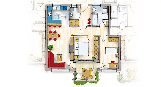 Grundriss Wohnung 2