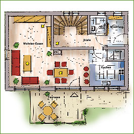 Grundriss: Erdgeschoss Standard