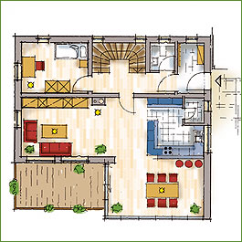 Grundriss: Erdgeschoss Alternativ