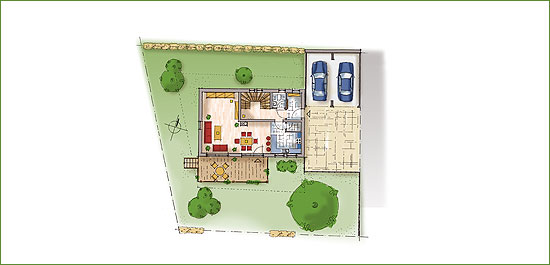 Grundriss: Grundstck (445qm)