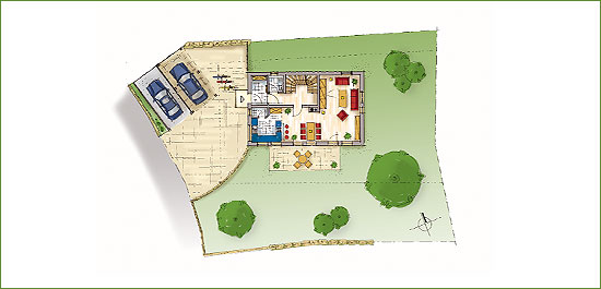 Grundriss: Grundstck (495qm)